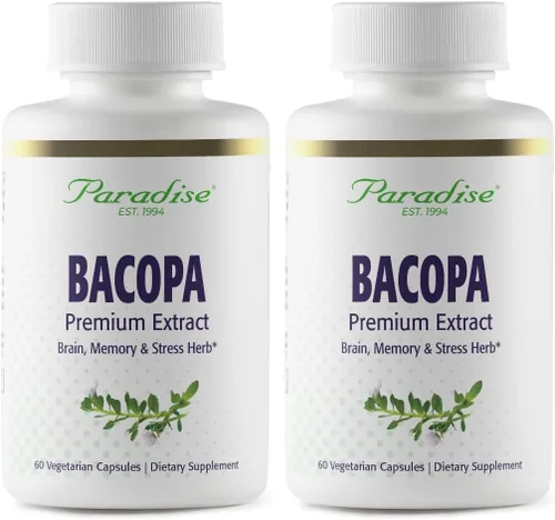 Miniatura 3 de Paradise Herbs Extracto de Bacopa, vegano, sin OMG, sin gluten, 60 cápsulas