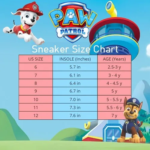 Miniatura 6 de Nickelodeon Zapatillas deportivas de Paw Patrol para niños Chase and Marshall con luz para correr (niño pequeño)