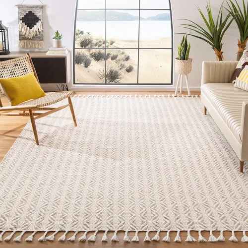 Miniatura 14 de SAFAVIEH Natura Collection Alfombra de pasillo, 2 pies 3 pulgadas x 8 pies, carbón, lana hecha a mano, ideal para zonas de alto tráfico en sala