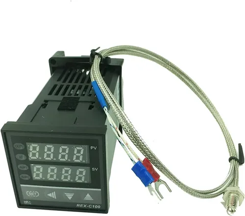 Miniatura 3 de 1 unids REX-C100 Digital PID Termostato Control de Temperatura Controlador de Salida de 0 a 400C con Sensor de Sonda de Termopar Tipo K