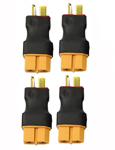 Miniatura 2 de Readytosky XT60 hembra a macho adaptador de conector de enchufe en T sin cables, conectores de batería RC LiPo para conector macho Deans a XT60