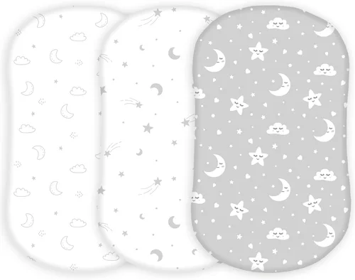 Miniatura 25 de Sábanas de moisés para Papablic, CoZee, Cowiewie, Ezebaby, Nawahev cuna y cama de noche para bebé de TansyPanda, 3 piezas, 33x20, ultra suaves