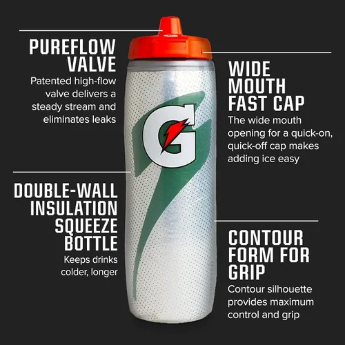Miniatura 3 de Gatorade Botellas aisladas de 30 onzas, azul y negro