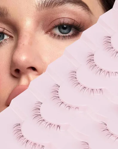 Miniatura 22 de Pestañas cortas de aspecto natural, pestañas postizas sutiles rizadas en C, pestañas postizas de volumen, pestañas de visón de 10mm, paquete
