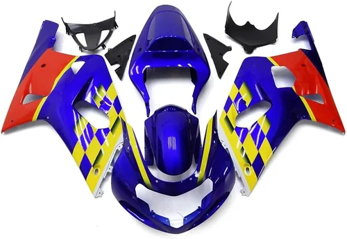 Miniatura 141 de Kit de carenado de inyección azul, negro y blanco para Suzuki GSXR600 GSX750 2006 2007 GSXR 600 GSX-R750 06 07 ABS Carenado de plástico completo