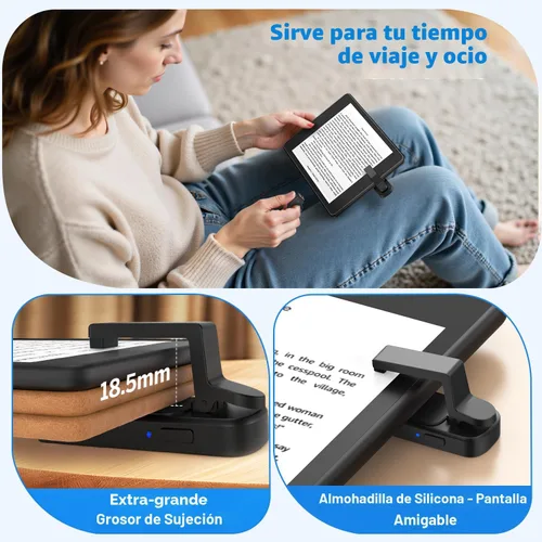 Miniatura 4 de Anillo girador de páginas para Kindle, control remoto para iPhone, iPad, tabletas Android, lectores electrónicos, girador de páginas para Kindle