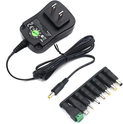 Miniatura 8 de Kit de adaptador universal de CA de 12 W, DC 3 V 4.5 V 5 V 6 V 7.5 V 9 V 12 V 1 A 1000 mA fuente de alimentación para tira de luz LED CCTV cámara