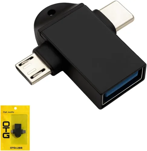 Adaptador USB C OTG, Micro USB 2 en 1 y convertidor tipo C a USB 3.0 con transferencia de datos de 5 Gbps para teléfonos Android, tabletas, unidades