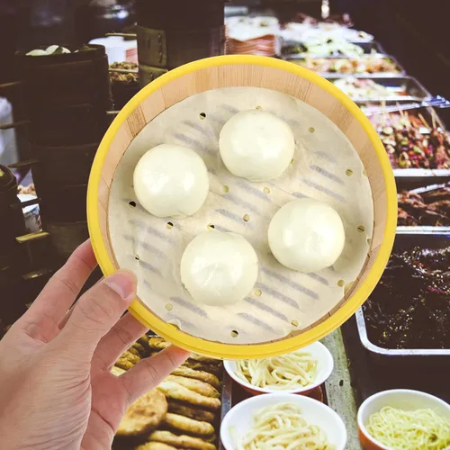 Miniatura 2 de DOITOOL Cesta de vapor de bambú, cocina china con tapa para cocinar albóndigas pescado verduras Dim Sum Bao pan arroz carne pescado 5 pulgadas vapor