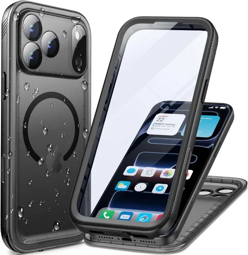 Miniatura 33 de Cozycase TOP Funda impermeable para iPhone 17 Pro Max - Grado militar resistente a todo 360 con protector de cámara de pantalla, doble IP68 a prueba