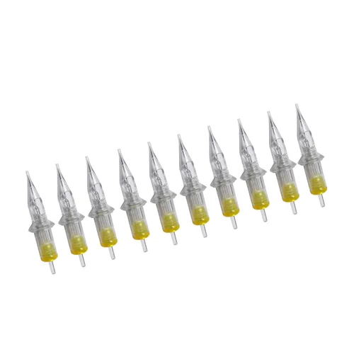 BIGWASP 50 agujas de tatuaje desechables surtidas para cartucho, sombreado redondo, 3RS 5RS 7RS 9RS 11RS (50 piezas #12 estándar RS)