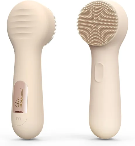 Cepillo Exfoliante Facial de Silicona, NågraCoola CLIE 2.0 Cepillo de Limpieza Facial, Recargable, Impermeable, Cepillo Exfoliante Facial para Avena