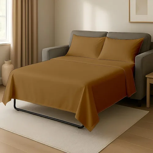 Miniatura 14 de Cottingon Sábanas individuales de 4 piezas para sofá cama individual, sábanas de sofá 100% microfibra cepillada, se adapta fácilmente a colchones