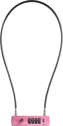 Miniatura 10 de Candado de cable con cerradura de combinación, contenedores de almacenamiento y equipo para exteriores, cerraduras de bicicleta para casco, scooter