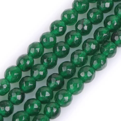 Miniatura 63 de JOE FOREMAN Cuentas redondas de piedra natural de jade amarillo facetadas de 0.47 pulgadas para fabricación de joyas, cuentas de 15 pulgadas