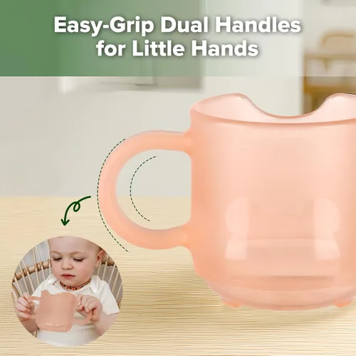 Miniatura 6 de haakaa Taza de Entrenamiento de Silicona para Bebés, Taza Abierta de Aprendizaje para Niños Pequeños de 6 Meses en Adelante, A Prueba de Caídas, Sin