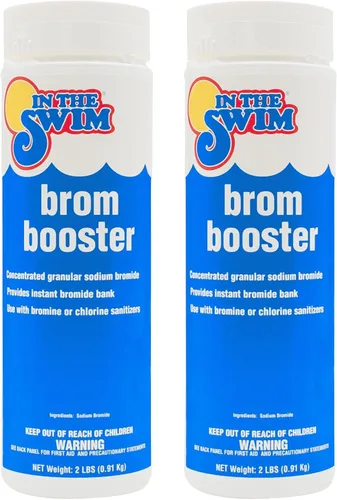 In The Swim Potenciador de bromo para spa y bañera de hidromasaje, 2 libras para una mayor desinfección y claridad del agua, paquete de 2