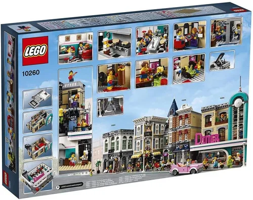 Miniatura 3 de LEGO Creator Expert Downtown Diner 10260 Kit de Construcción, Conjunto de Modelo y Juguete de Montaje para Niños y Adultos (2480 Piezas)