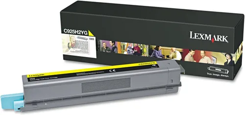Lexmark Tóner de alto rendimiento C925H2YG, rendimiento de 7,500 páginas, amarillo