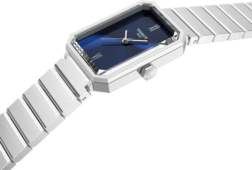 Miniatura 4 de Tissot SRV, Reloj suizo de cuarzo para mujer, caja de acero inoxidable, esfera azul, T1601101104300