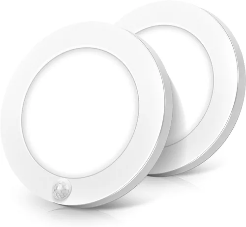 Miniatura 8 de Brightever Lámpara de Techo con Sensor de Movimiento de 7 Pulgadas Cableada, 15W 1500LM Lámpara de Techo Empotrada, Ultra Delgada 0.67 Pulgadas