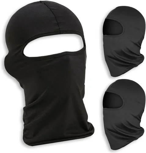 Miniatura 2 de Paquete de 3 pasamontañas con un agujero, máscara de esquí de verano, para refrescar el sudor, protector UV, gorra de cara completa, bufanda