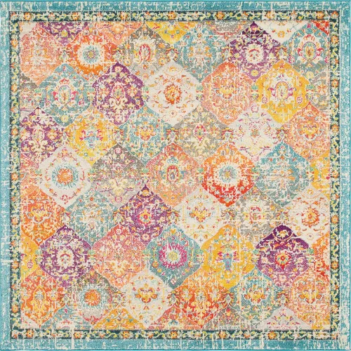 Miniatura 24 de Unique Loom Penrose Collection - Alfombra de área - Blake (2' 2" x 3' 1" Rectángulo, Verde/Beige)