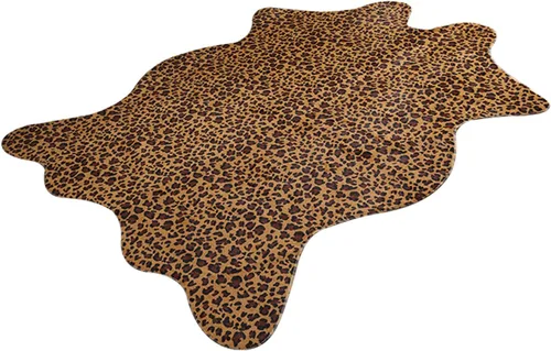 Miniatura 5 de Alfombra con estampado de vaca, piel de vaca sintética, alfombra con estampado de animales para sala de estar, dormitorio, antideslizante
