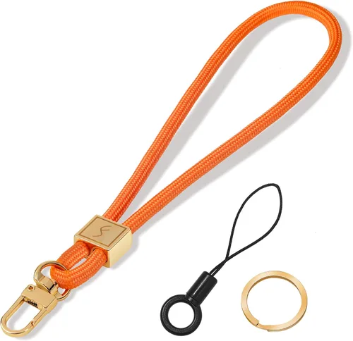 Miniatura 9 de Fishent Cordón para llavero, bonito soporte para llavero, cordón de muñeca tejido mejorado para llaves, correa de muñeca llavero para mujeres