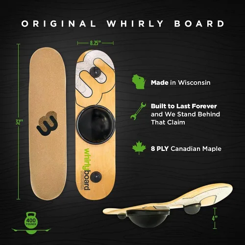 Miniatura 4 de Whirly Board Spinning Balance Board & Agility Training Equipment