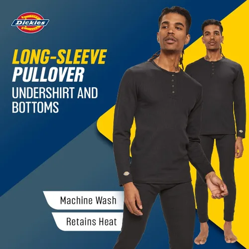 Miniatura 4 de Dickies Conjunto de ropa interior térmica Long Johns para hombre, 2 piezas de capa base para clima frío para hombre