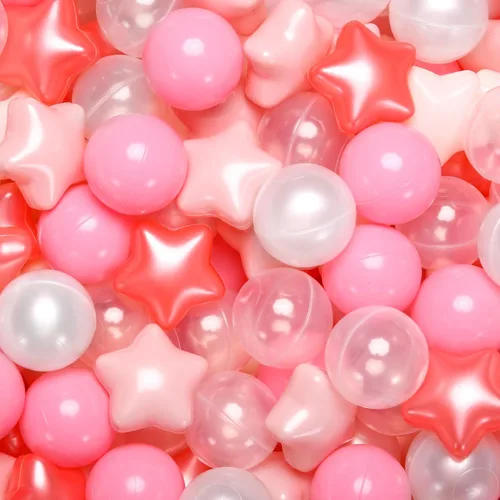 Miniatura 15 de Pelotas de Corral de Bolas Realhaha 50 100 200 500, Formas de Estrella para Bebés Niños Parque Infantil Bolas de Plástico para Bebés Piscina