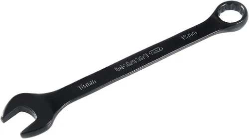 Miniatura 12 de uxcell Llave combinada métrica de extremo abierto de 0.748 in y 12 puntos, revestimiento galvanizado negro, Cr-V