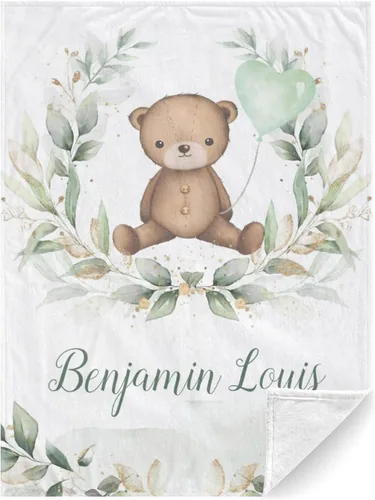 Miniatura 11 de Manta personalizada con nombre, manta para recién nacido, regalos personalizados para mujeres/niños, manta de sublimación para niños, manta