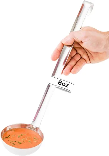Miniatura 7 de Restaurantware Met Lux - Cucharón para porciones de 12 onzas, 1 cuchara multiusos para servir, no se corroe, lavable en lavavajillas, de acero