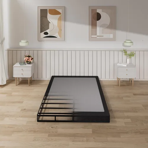 Miniatura 11 de Tyndall 10 Inch Twin Box Spring, Heavy Duty Metal Box Spring for Twin Size Bed Mattress Foundation with Fabric Cover, Noise-Free, Non Slip, Easy