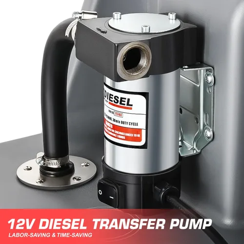 Miniatura 3 de DNA MOTORING Tanque de combustible portátil Caddy 26 galones 100L 12V Unidad de transferencia diesel para coches, camiones, cortacéspedes, ATV
