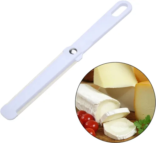 Miniatura 2 de Queso mantequilla rebanador pelador cortador herramienta con alambre grueso duro suave mango plástico Käsehobel Wmf Edelstahl