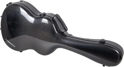 Miniatura 24 de Crossrock Air Carbon - Funda para guitarra clásica 4/4, carcasa rígida de fibra de carbono 100% con mochila y funda protectora, color rojo