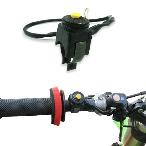Miniatura 5 de Manillar Motor Kill Switch Universal Motocicleta ATV UTV, Botón Rojo