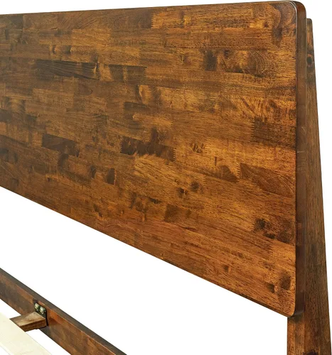 Miniatura 5 de Acacia Serenity - Base de cama con cabecero de madera maciza, base de cama Queen, cabecera alta de madera compatible con todo tipo de colchones,