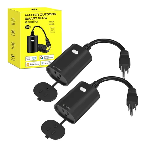 Miniatura 12 de Enchufe inteligente para exteriores con enchufe WiFi resistente, control remoto, impermeable, compatible con Alexa Google Assistant, no requiere