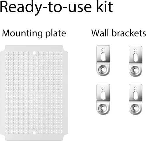 Miniatura 5 de Caja de conexiones Gratury, carcasa de plástico impermeable IP67 para proyectos eléctricos, cubierta con bisagras gris, incluye placa de montaje