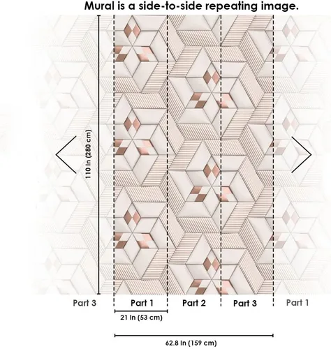 Miniatura 8 de CONCORD WALLCOVERINGS ™ Mural de pared abstracto para dormitorio, maquinaria retro, gris, verde, beige, 63 pulgadas de ancho x 110 pulgadas de alto