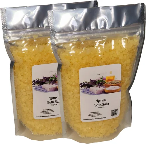 Sales de baño | Bolsa de 1 libra | Aroma de limón | Cantidad Precio Breaks ((2) bolsas de 1 libra)