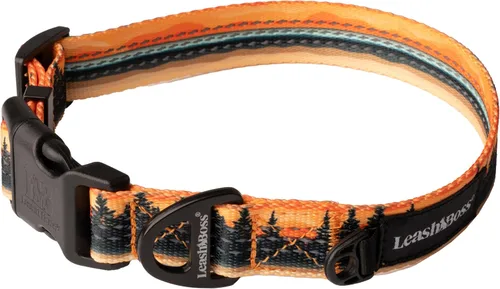 Miniatura 13 de Leash Boss Collar reflectante ajustable para perro, hebilla de liberación rápida y ribetes e hilos reflectantes para perros pequeños, medianos