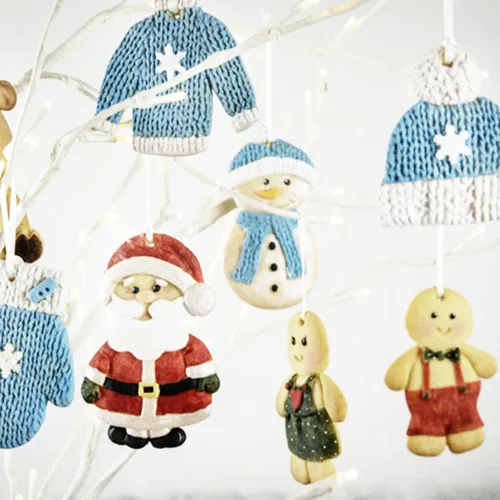 Miniatura 7 de Moldes de arcilla para suéter de punto, 3 paquetes de moldes de chocolate para decoración de pasteles, decoración de cupcakes para Navidad, fiesta