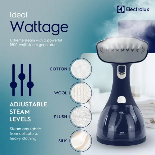 Miniatura 5 de Electrolux Vaporizador para ropa, LX15003 Vaporizador portátil de mano para tela y prendas de vestir, removedor de arrugas con removedor de pelusa