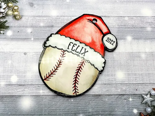 Miniatura 6 de Gorra de béisbol personalizada con sombrero de Santa para niños, jugador, entrenador, mamá, papá, abuela, nombre personalizado, impresa en MDF
