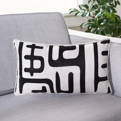 Miniatura 7 de Safavieh Pillow Collection - Almohada decorativa de maíz, 22 pulgadas, color negro, juego de 2